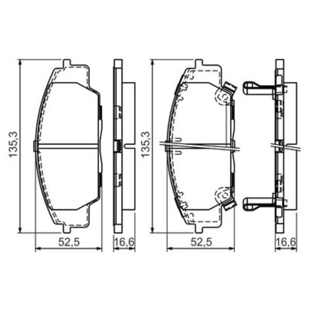 Image for Bosch Brake lining BP1313