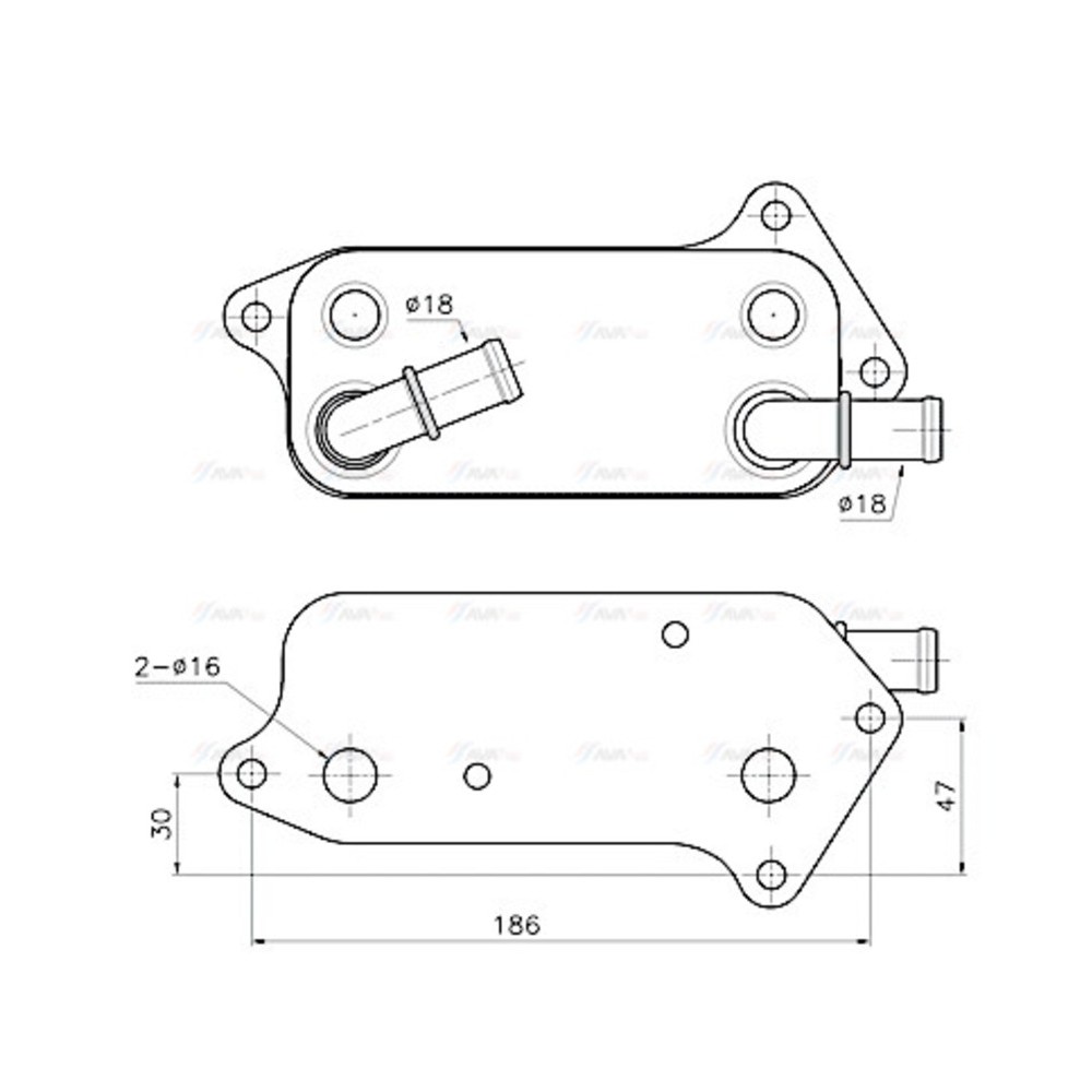 Image for AVA Cooling - Oil Cooler