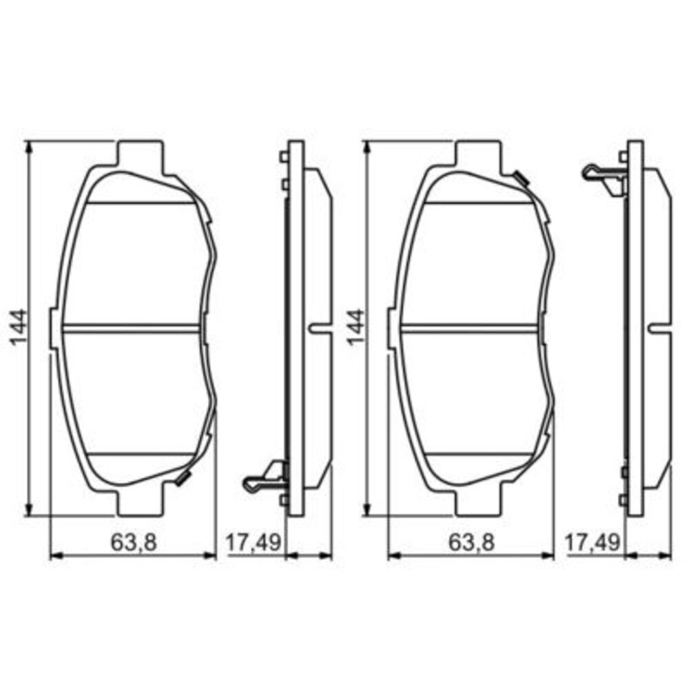 Image for Bosch Brake lining BP1147