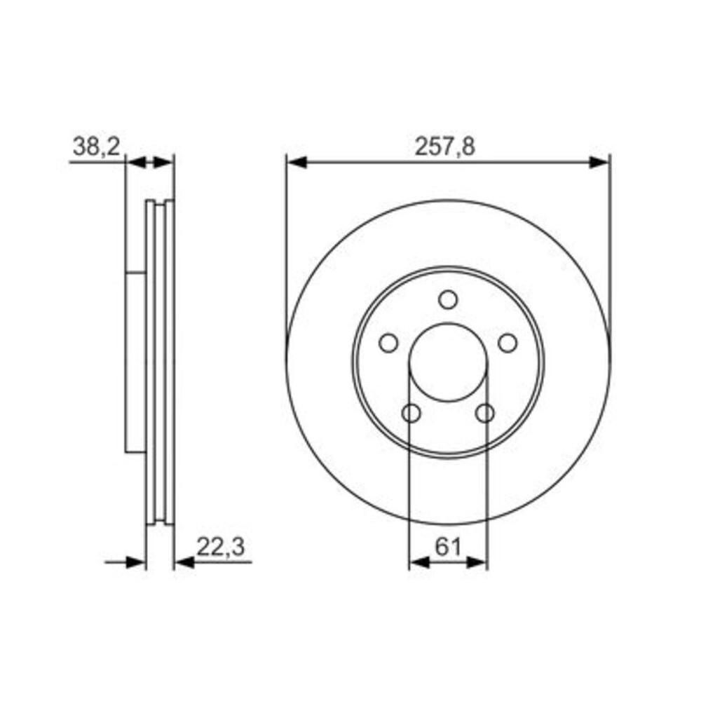 Image for Bosch Brake disc BD1791