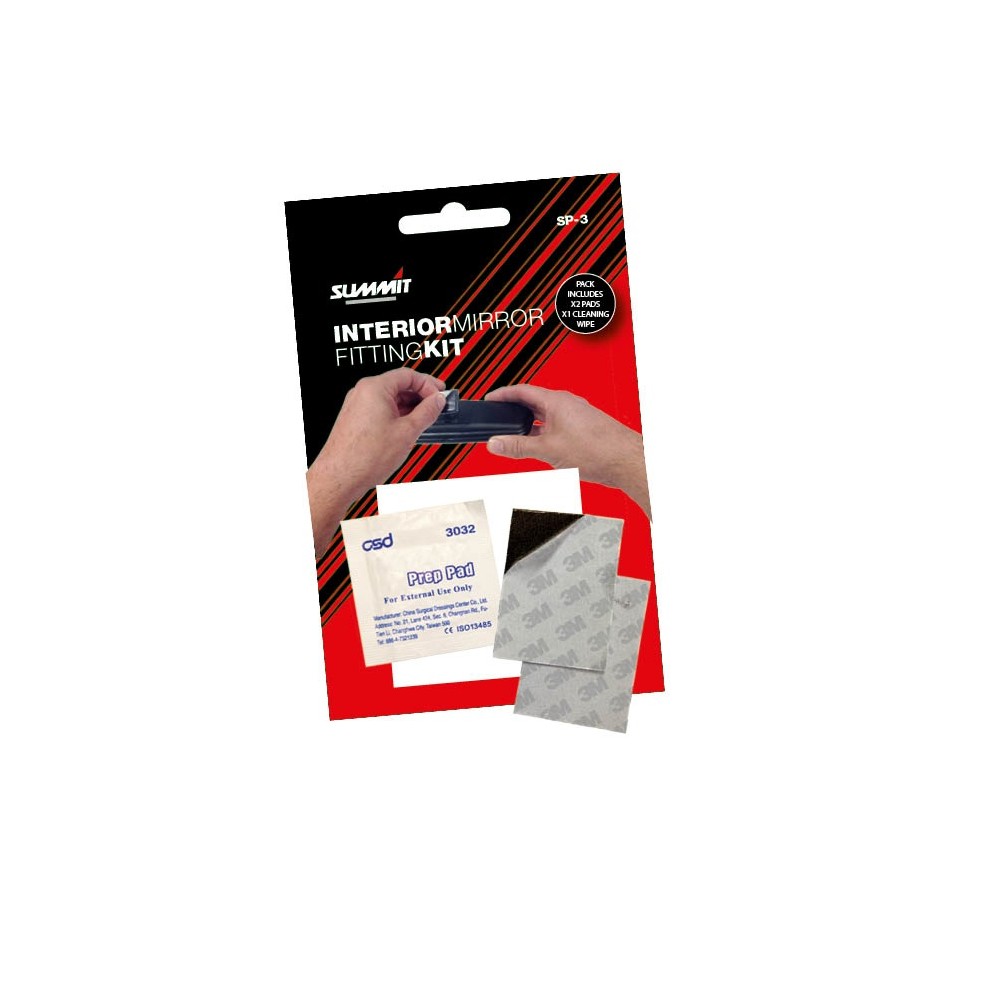 Image for Interior Mirror Fitting Kit - Pair of Adhesive Pads & Cleani