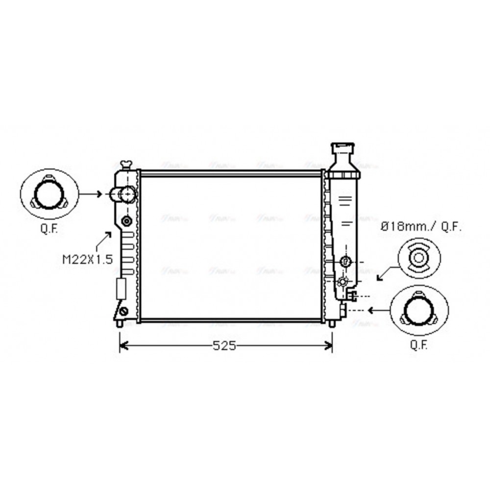 Image for AVA Cooling - Radiator