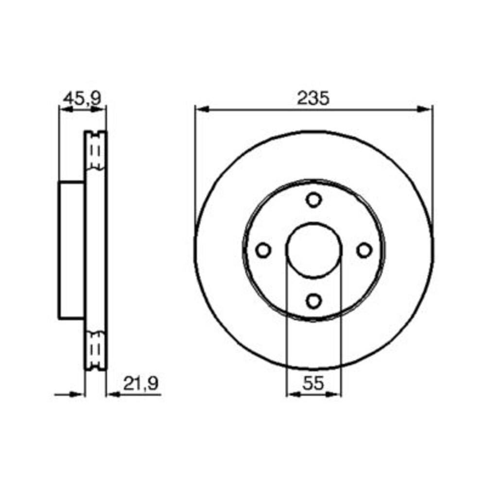 Image for Bosch Brake disc BD695