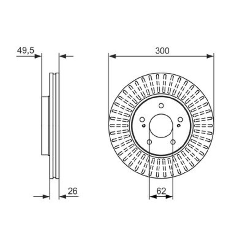 Image for Bosch Brake disc BD1617