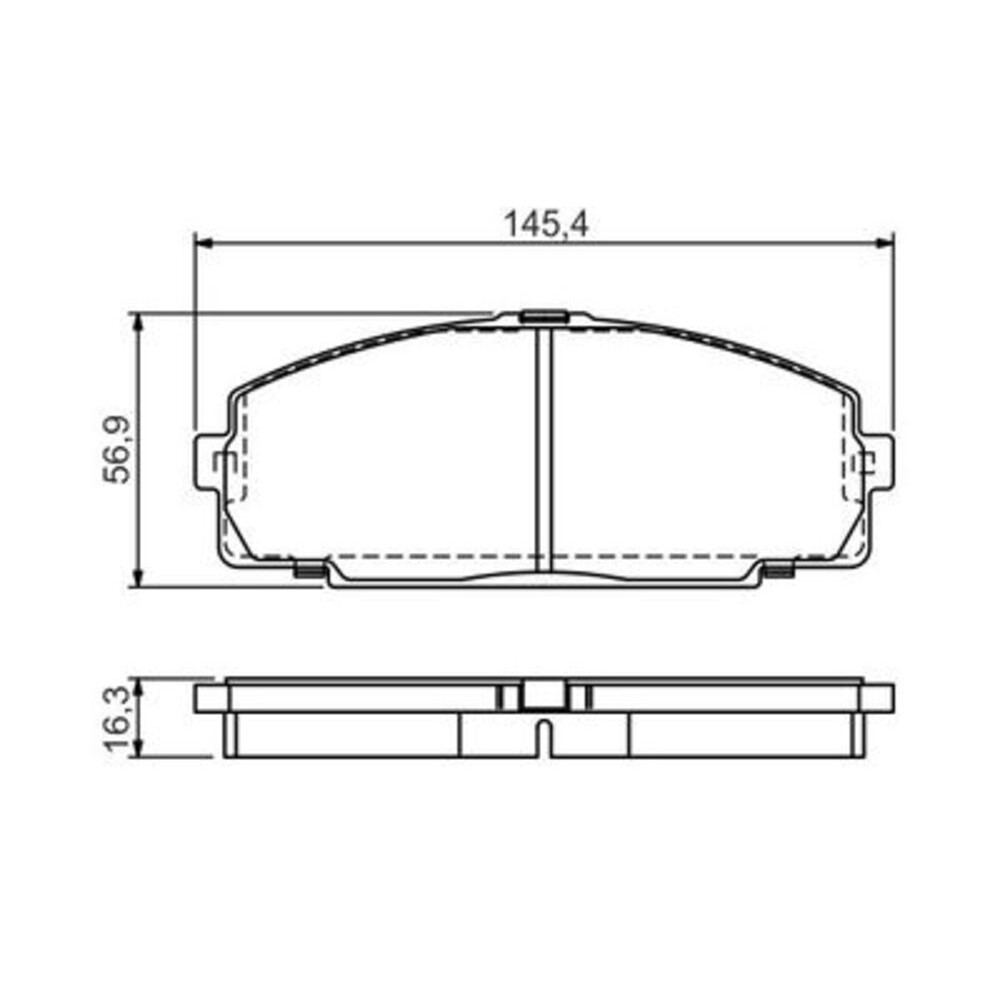 Image for Bosch Brake lining BP2147