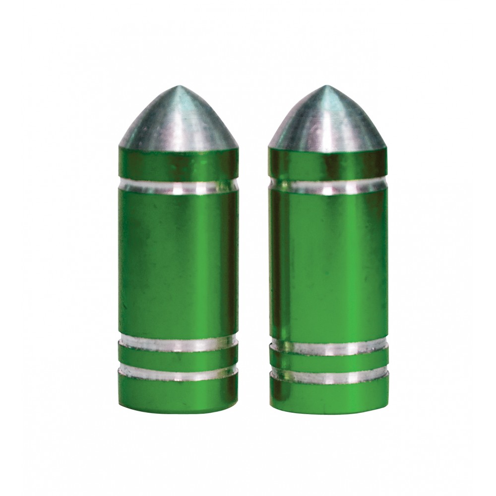 Image for Weldtite 5023 Bullet Valve Caps - Green (2)