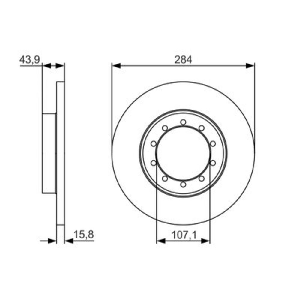 Image for Bosch Brake disc BD1721