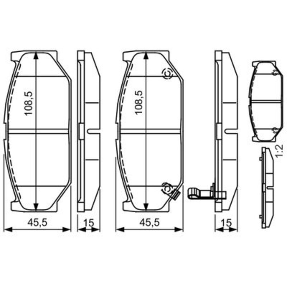 Image for Bosch Brake lining BP1597