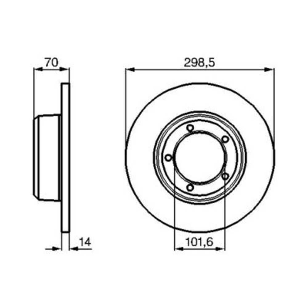 Image for Bosch Brake disc BD729