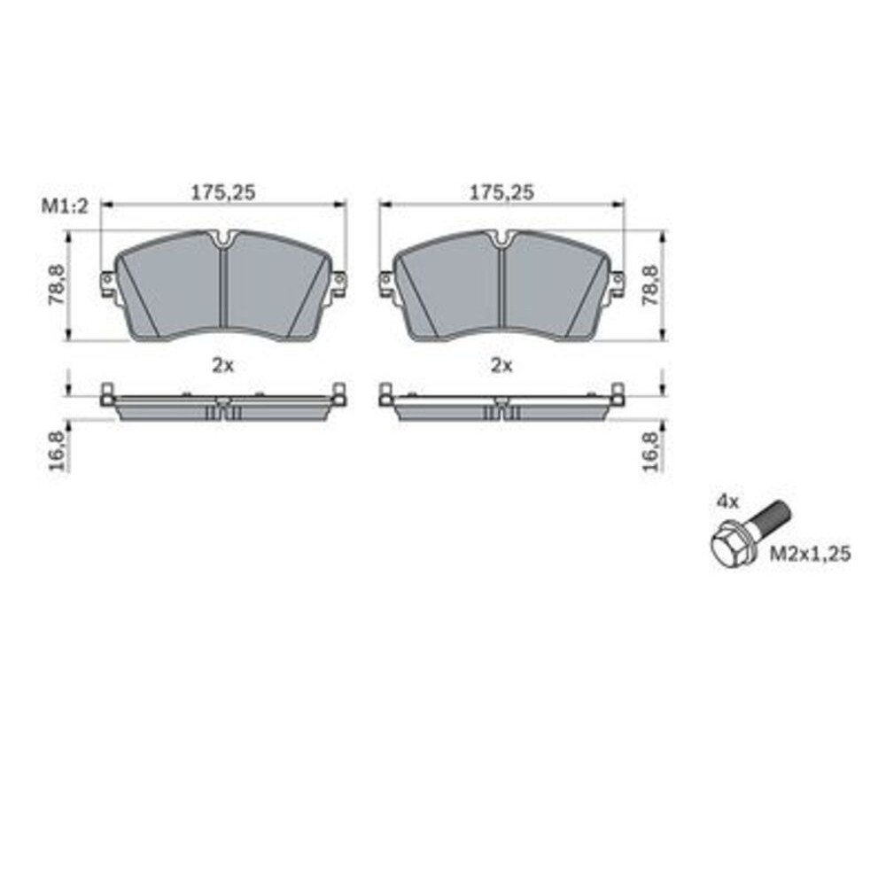 Image for Bosch Brake lining BP2494