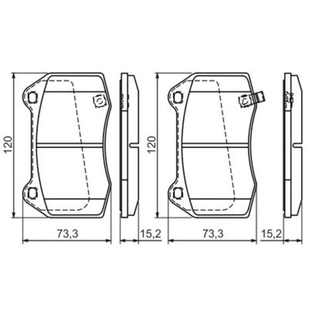 Image for Bosch Brake lining BP1312