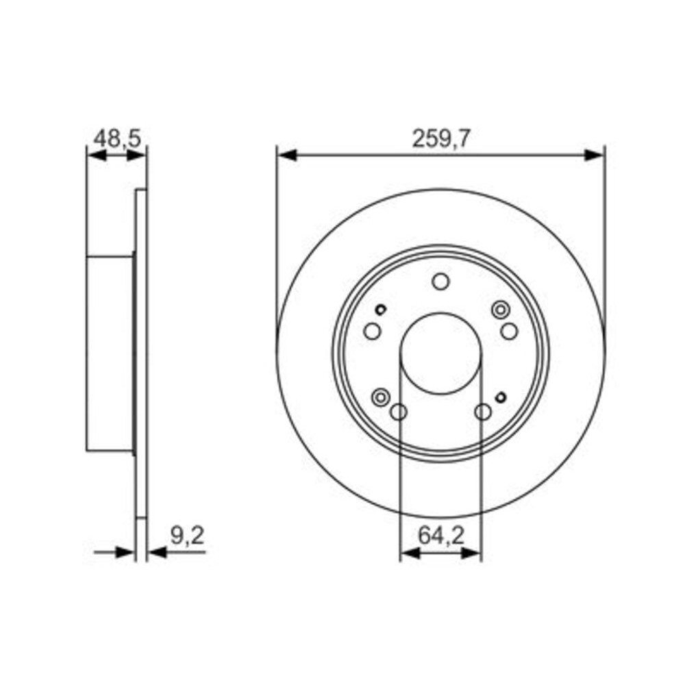 Image for Bosch Brake disc BD2329