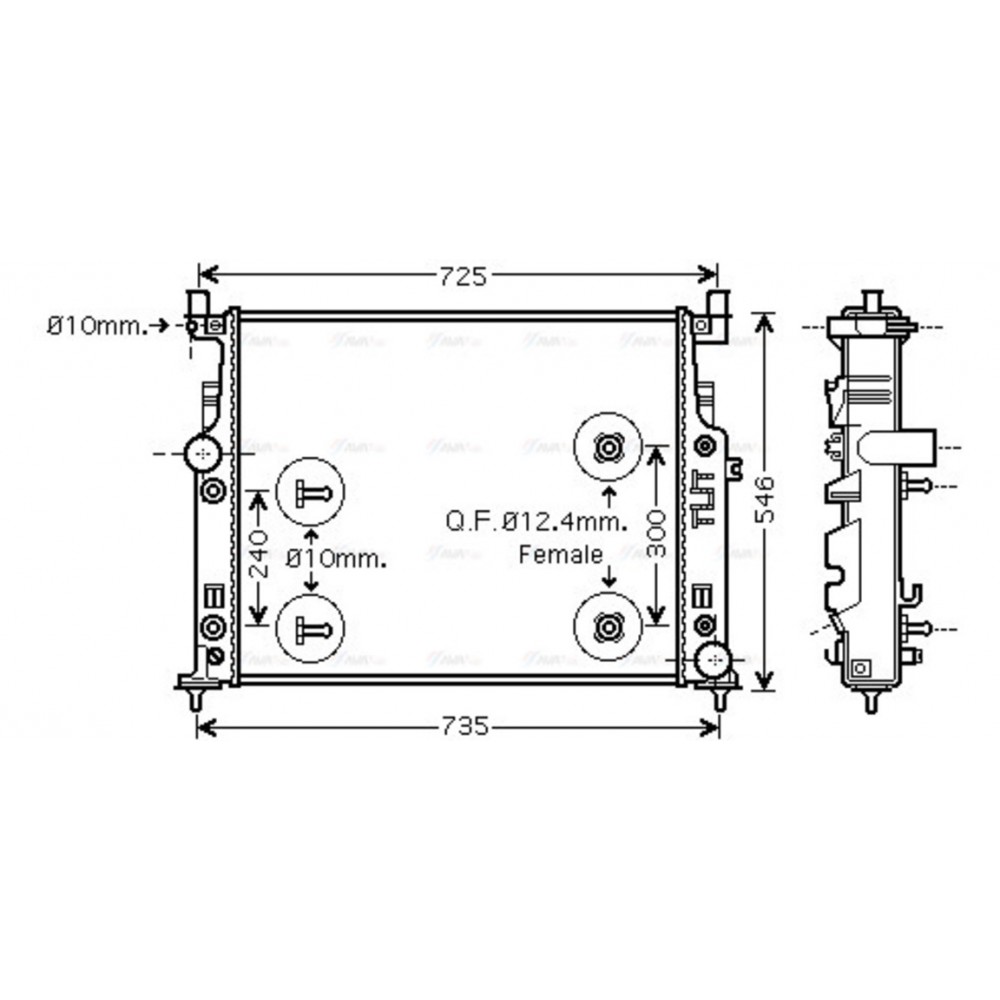 Image for AVA Cooling - Radiator