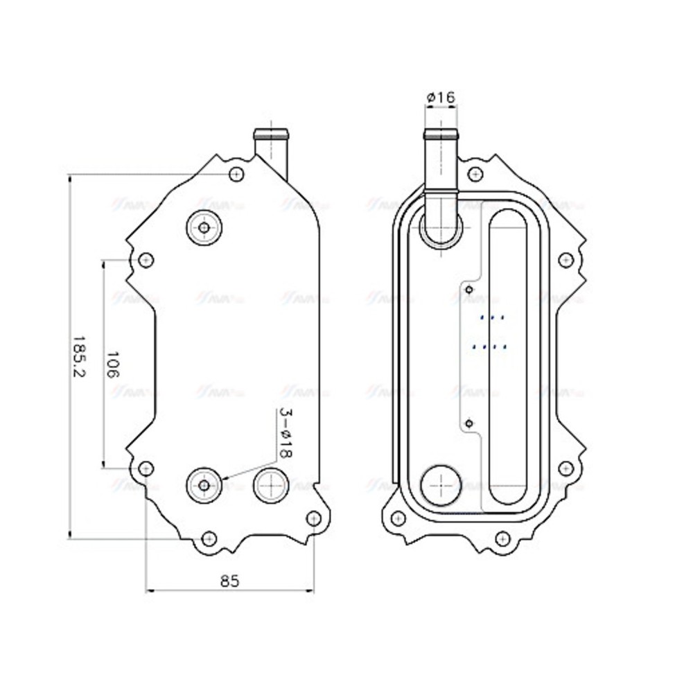 Image for AVA Cooling - Oil Cooler