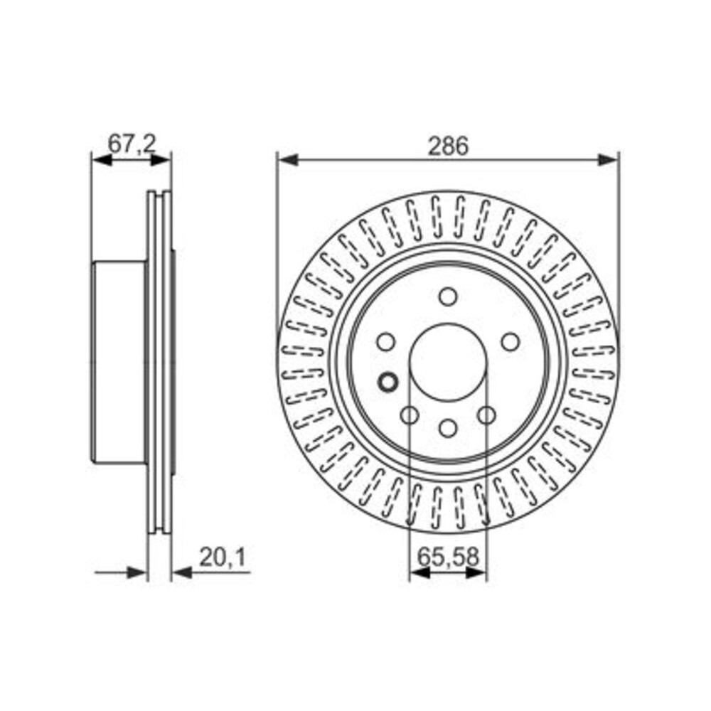 Image for Bosch Brake disc BD1253