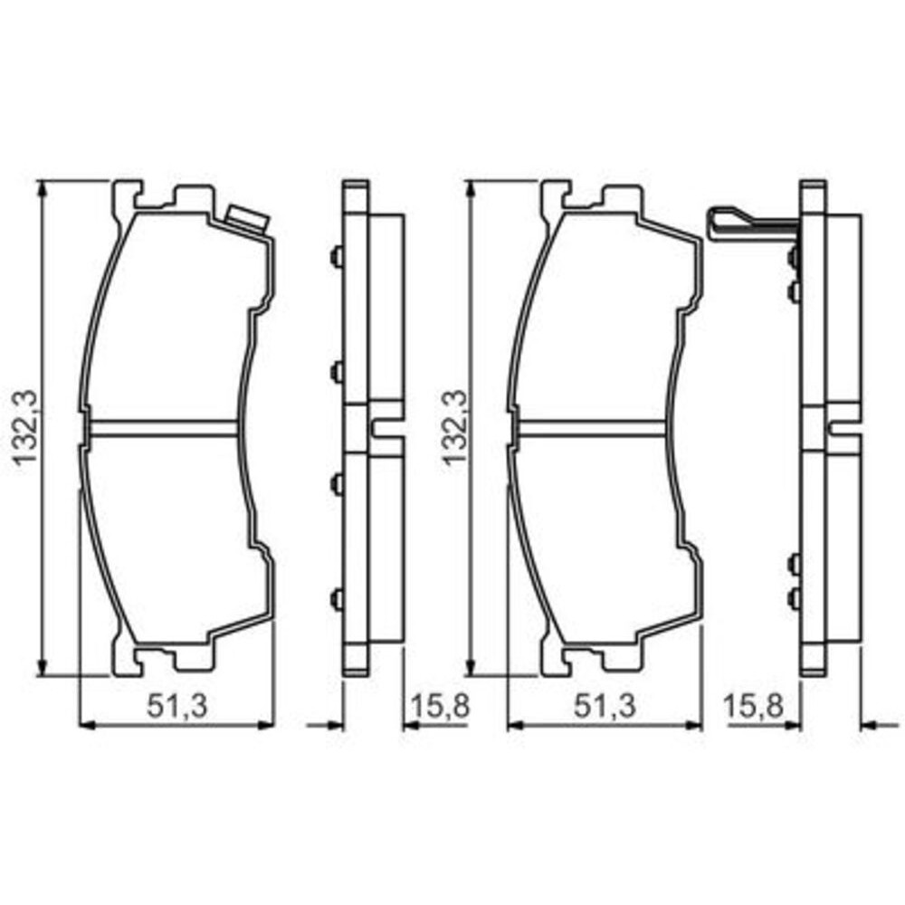 Image for Bosch Brake lining BP2222