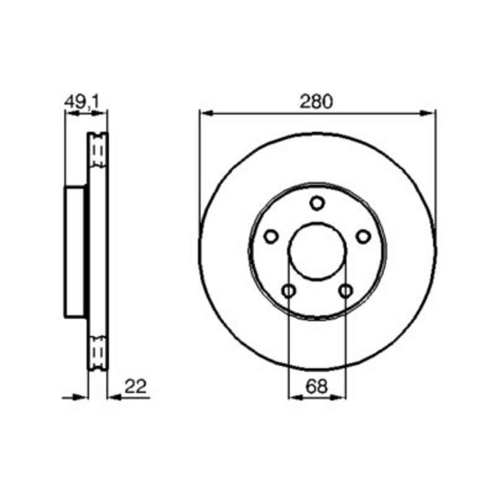 Image for Bosch Brake disc BD733