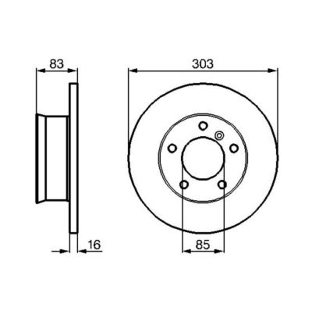 Image for Bosch Brake disc BD151