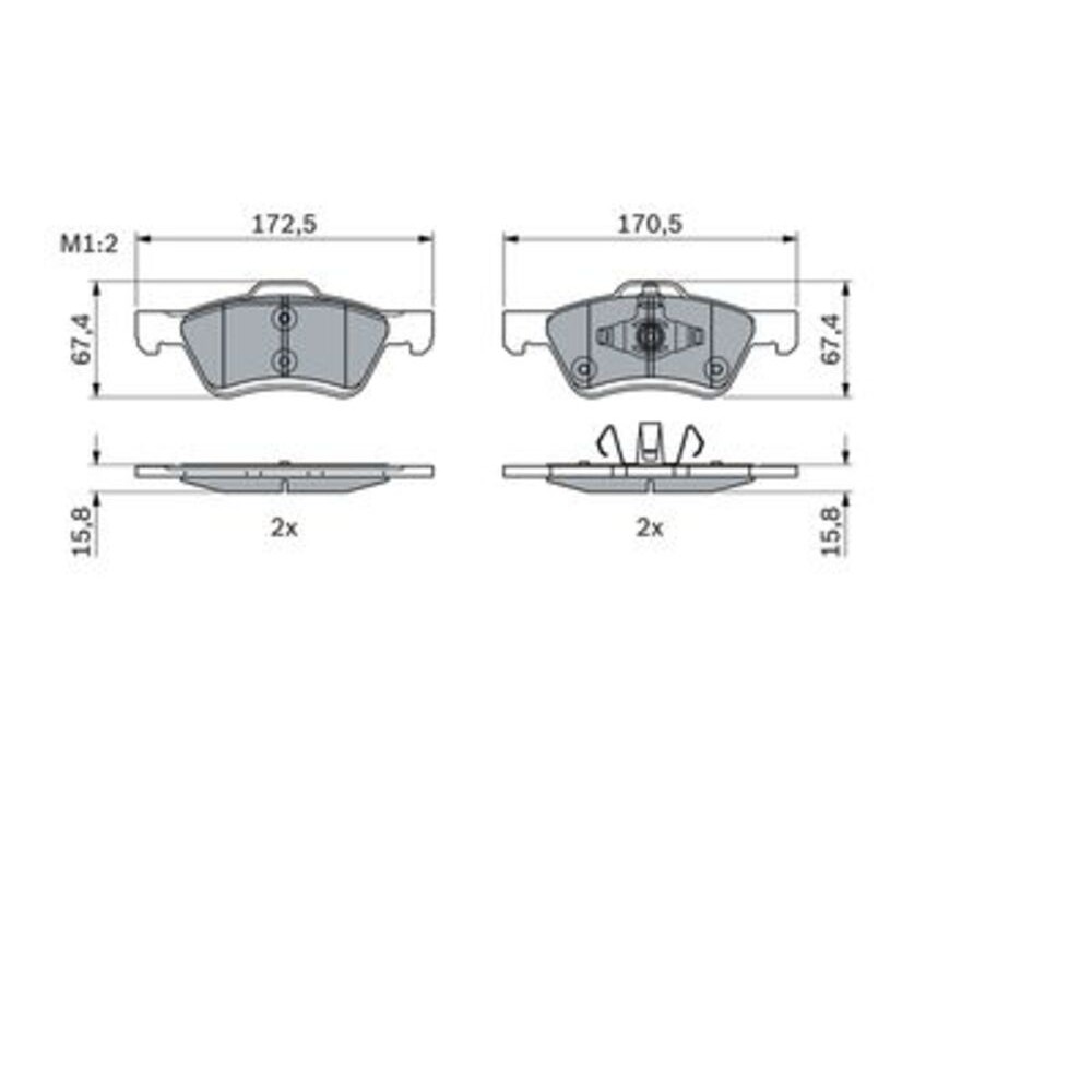 Image for Bosch Brake lining BP1811