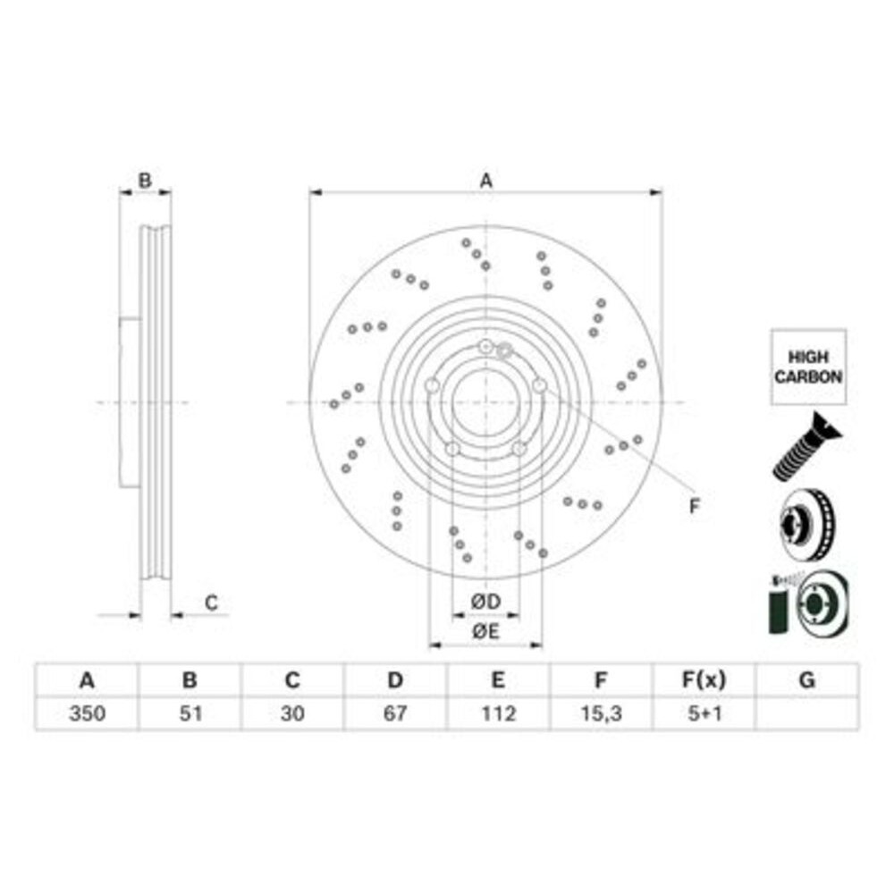 Image for Bosch Brake disc BD2755