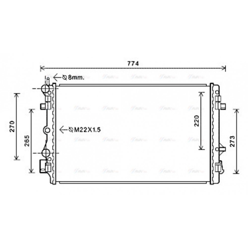 Image for AVA Cooling - Radiator