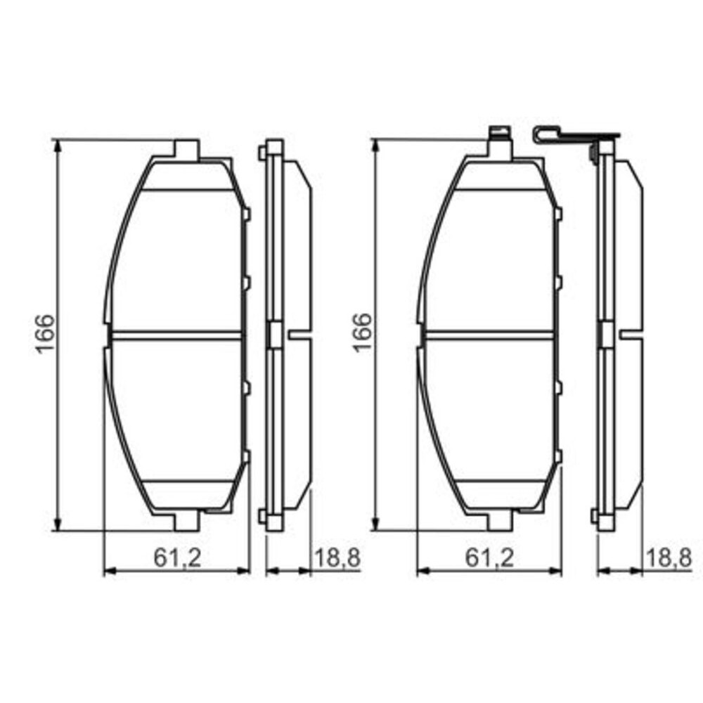 Image for Bosch Brake lining BP1481