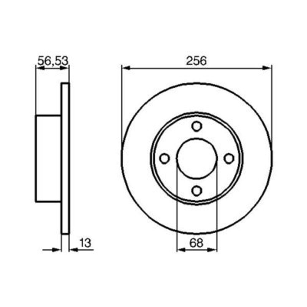 Image for Bosch Brake disc BD113