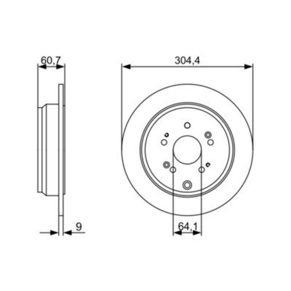 Image for Bosch Brake disc BD2489