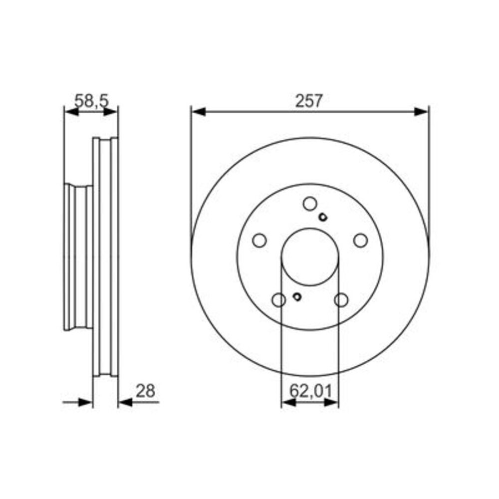 Image for Bosch Brake disc BD1788