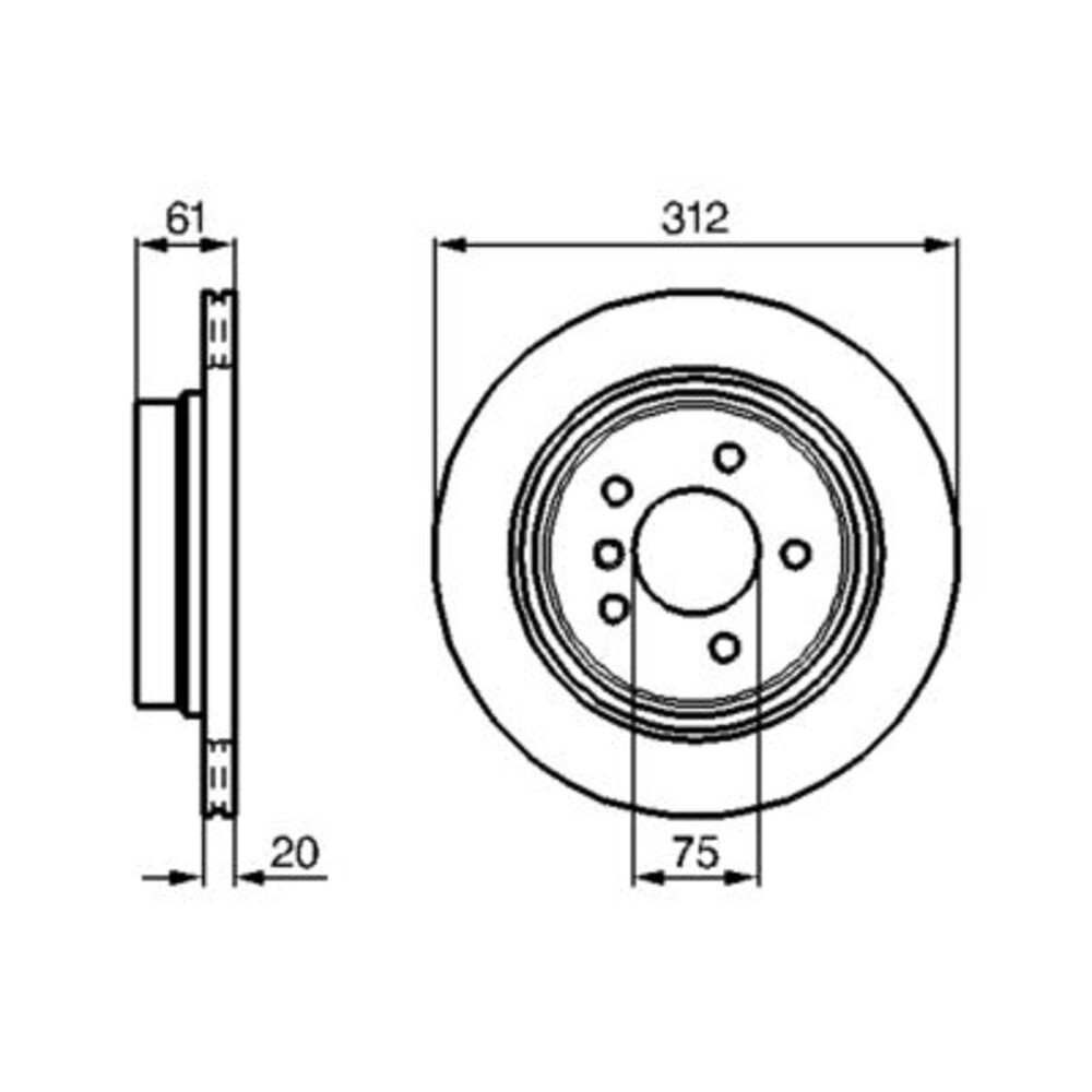 Image for Bosch Brake disc BD680