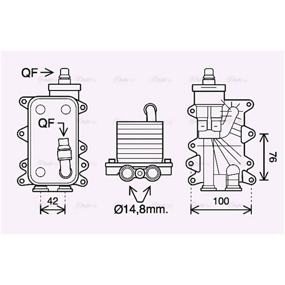 Image for AVA Cooling - Oil Cooler