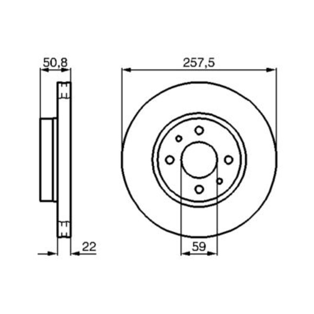 Image for Bosch Brake disc BD436