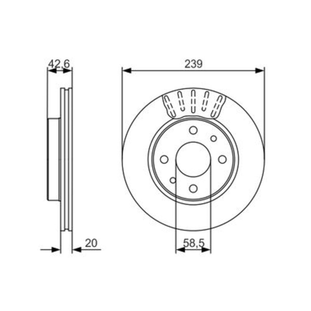 Image for Bosch Brake disc BD1653