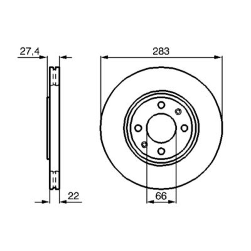 Image for Bosch Brake disc BD734