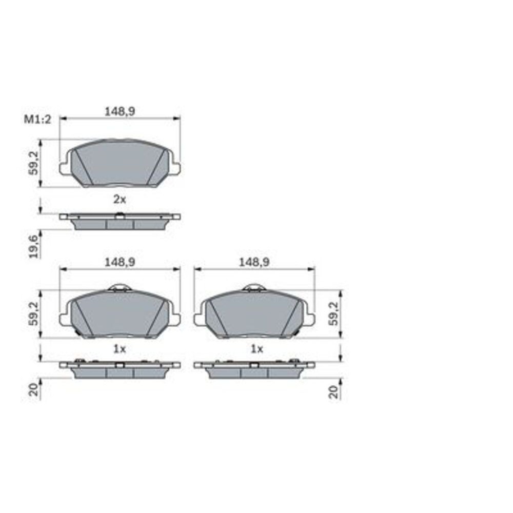 Image for Bosch Brake lining BP2485