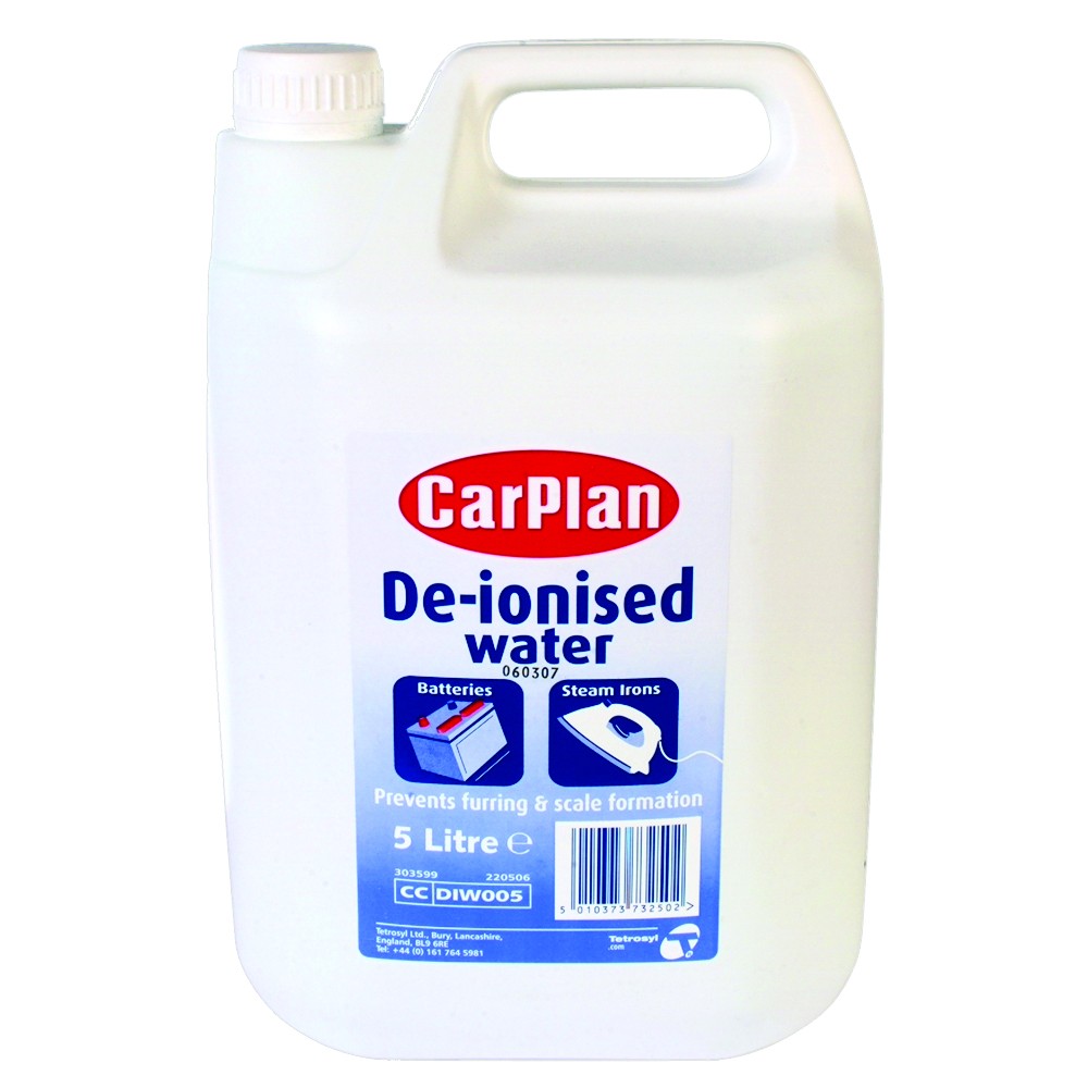 Image for CarPlan DIW005 De-Ionised Water 5Ltr