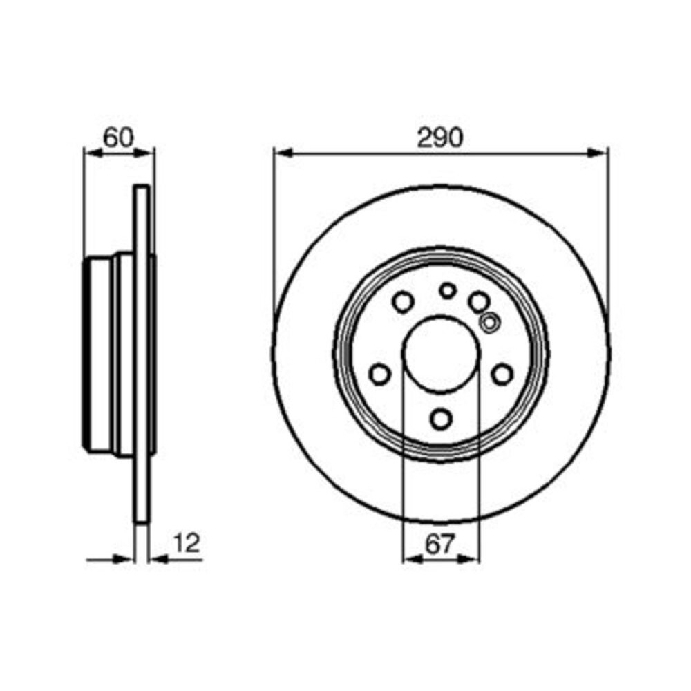 Image for Bosch Brake disc BD526