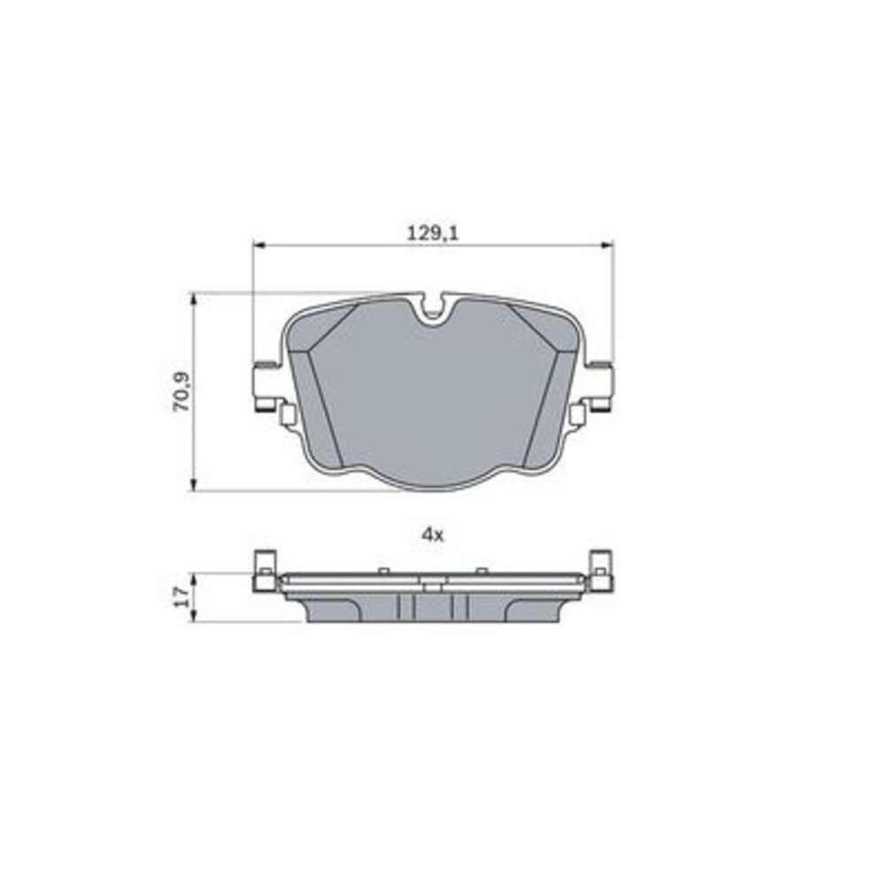 Image for Bosch Brake lining BP2566