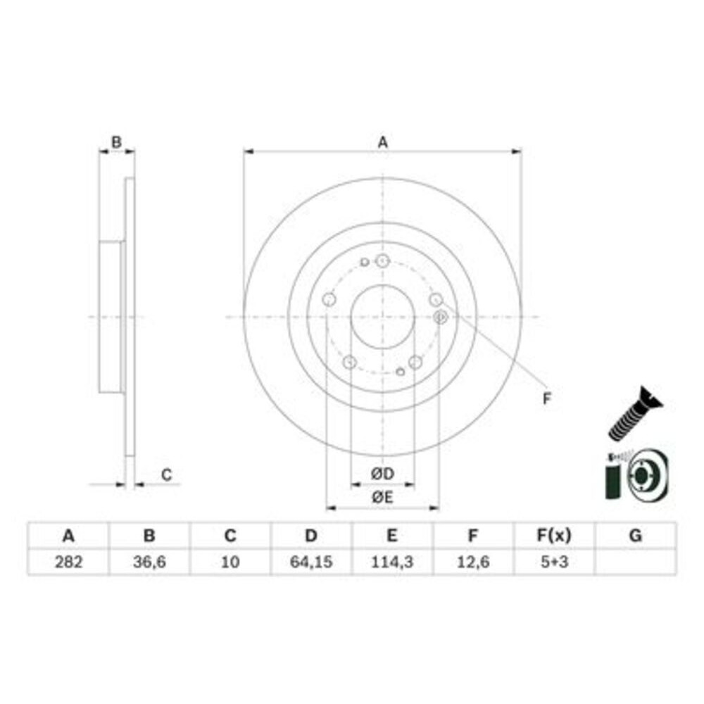 Image for Bosch Brake disc BD2934