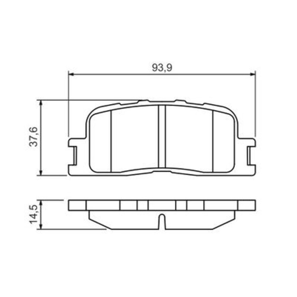 Image for Bosch Brake lining BP1267