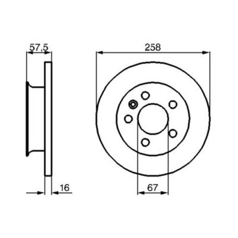 Image for Bosch Brake disc BD466