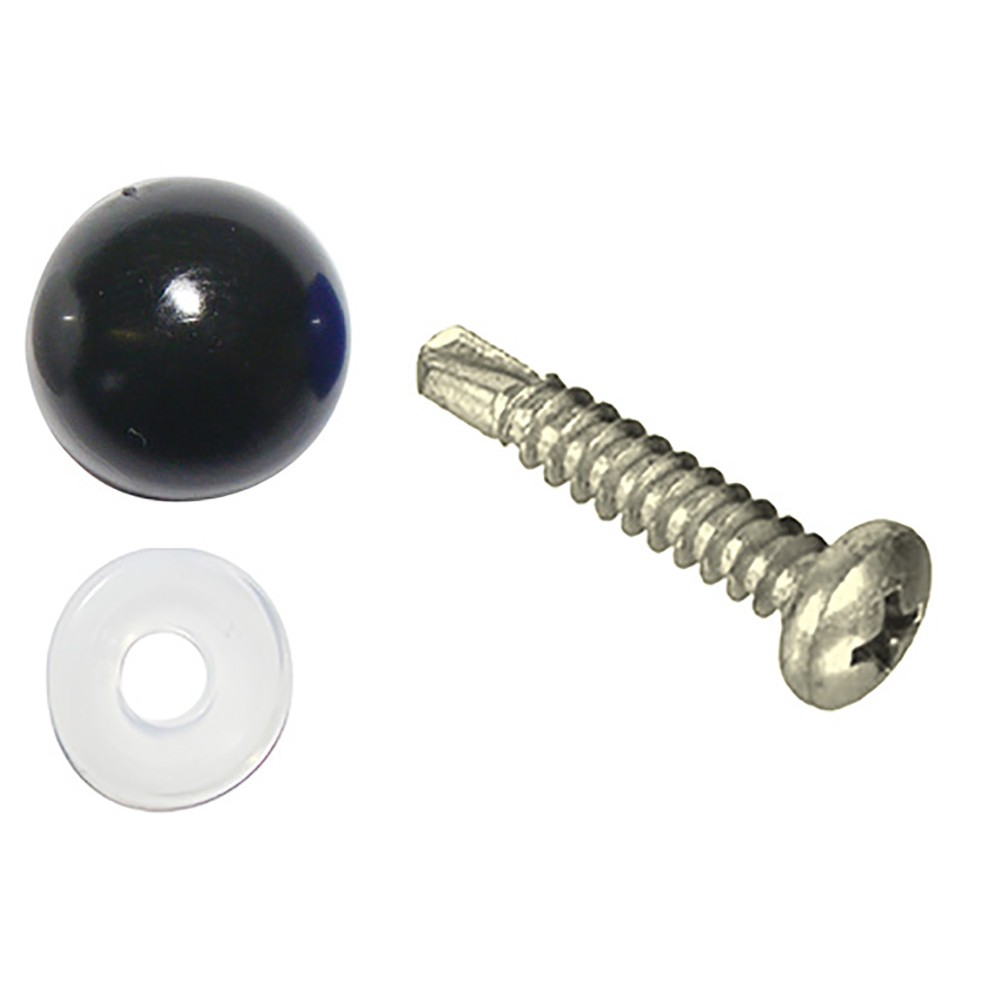 Image for Pearl PWN1114 Number Plate Self Drill Screw & Domed Cap B