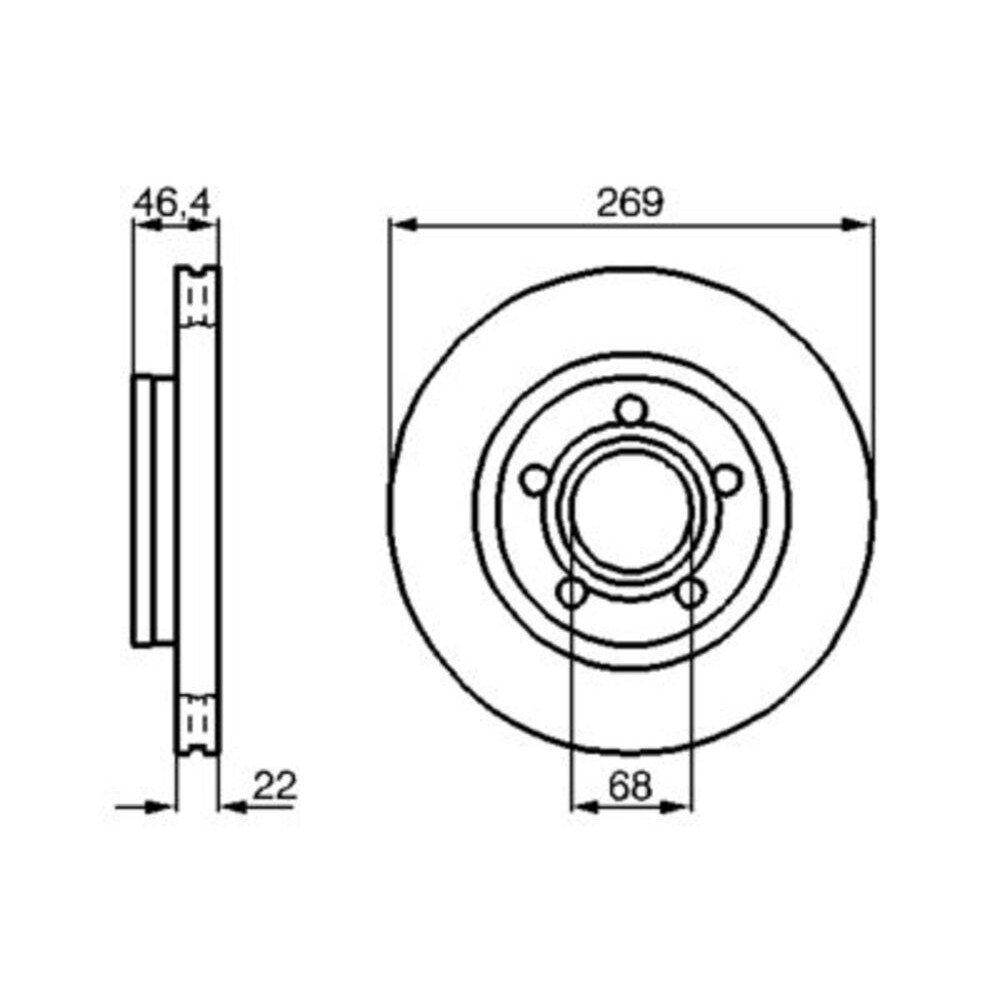 Image for Bosch Brake disc BD495