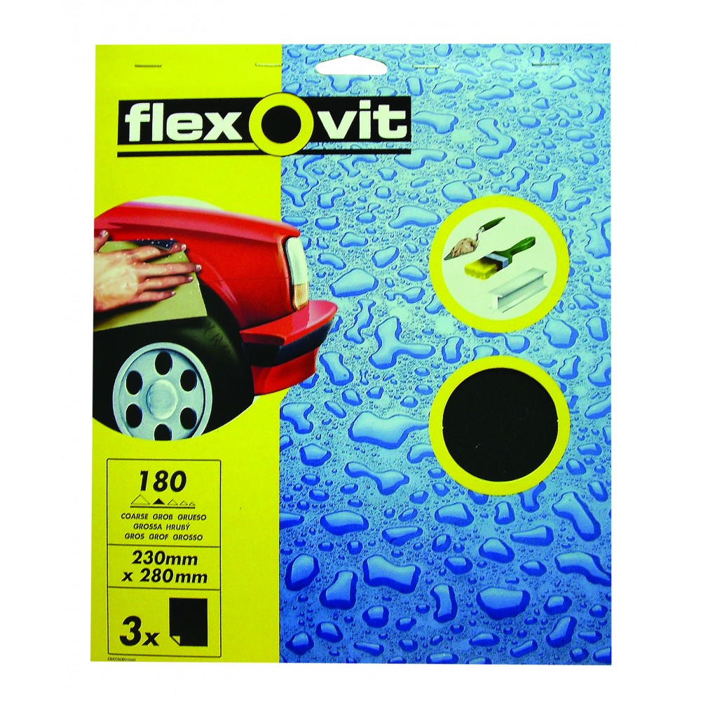 Image for Flexovit 63642526301 Water Proof Sheets Crs Pk3