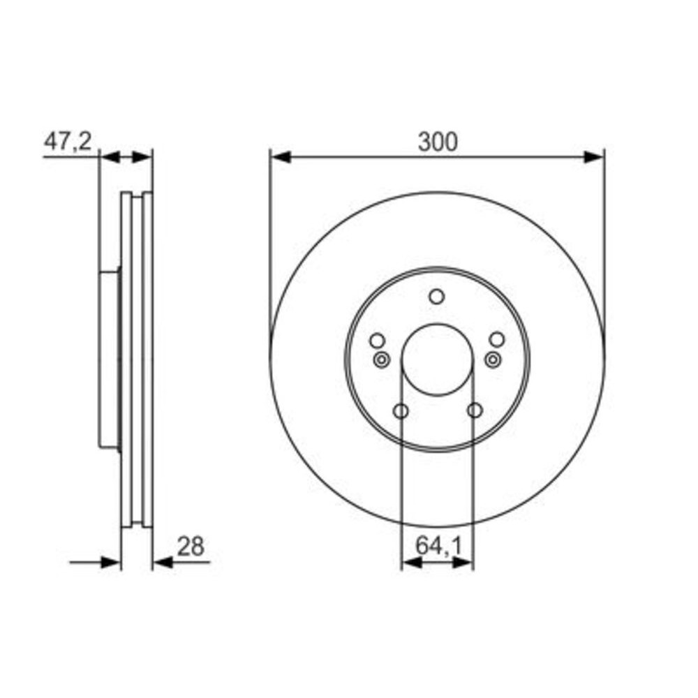 Image for Bosch Brake disc BD1782