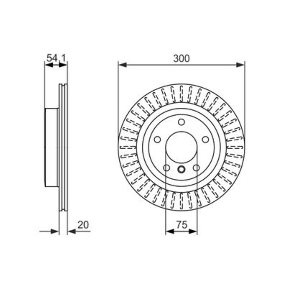 Image for Bosch Brake disc BD1605