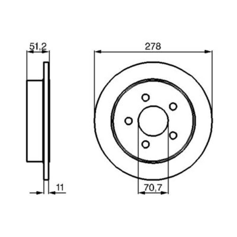 Image for Bosch Brake disc BD415