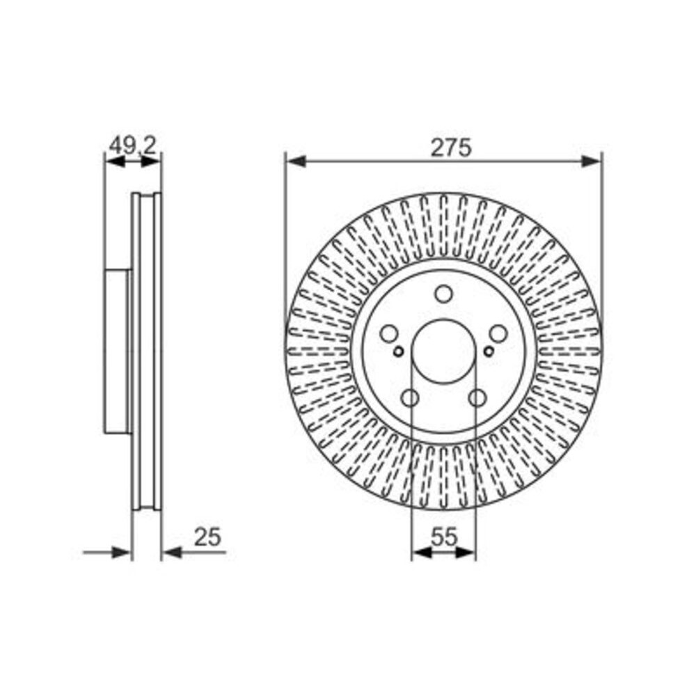 Image for Bosch Brake disc BD1462